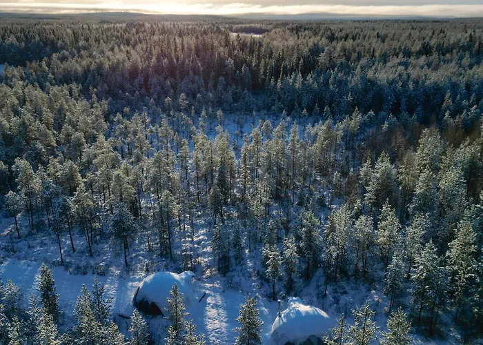 Private Jacuzzi Igloo Bedroom In Aurora Lounge With Shared Sauna And Pet Friendly * Rovaniemi